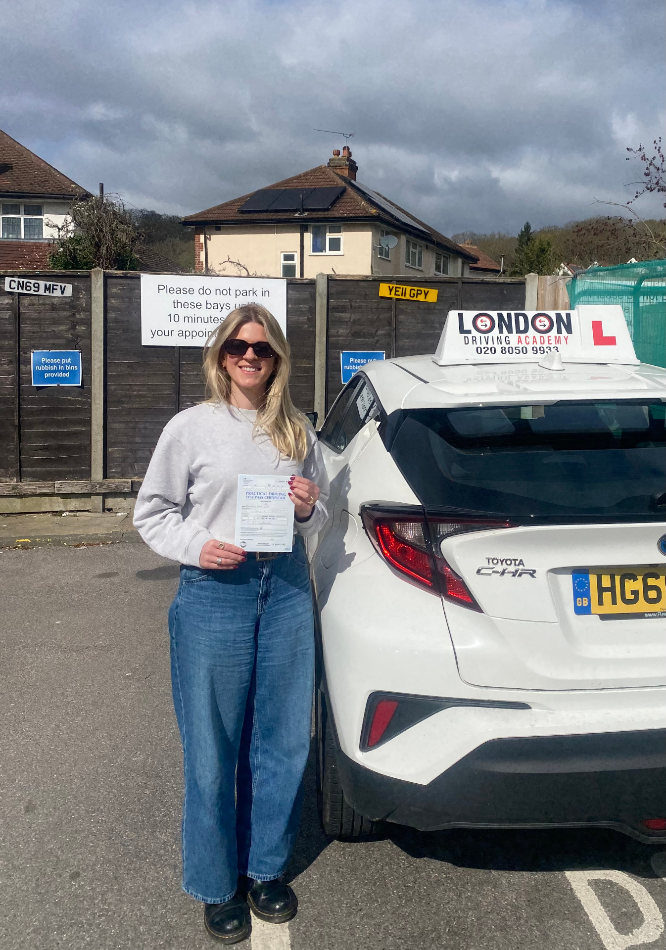 Pupil passed driving test in Barking